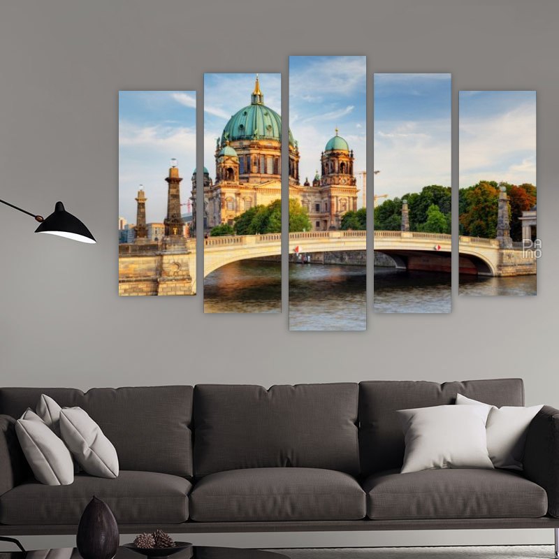 Berlin Cathedral Canvas Print Wall Decor for Home & Office Decoration