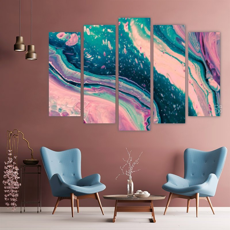 acrylic, paint, abstract. Closeup of the painting. Colorful abstract painting  background. Highly-textured oil paint. High quality details. Marbling.  Marble texture. Paint splash. Colorful fluid. | ARTECO UK