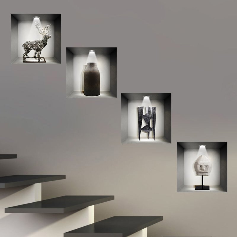 Adhesivo de nicho - Cuatro estatuas | ARTECO Spain